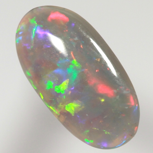SOLID SEMI BLACK OPAL Crispy bright fire, red and green